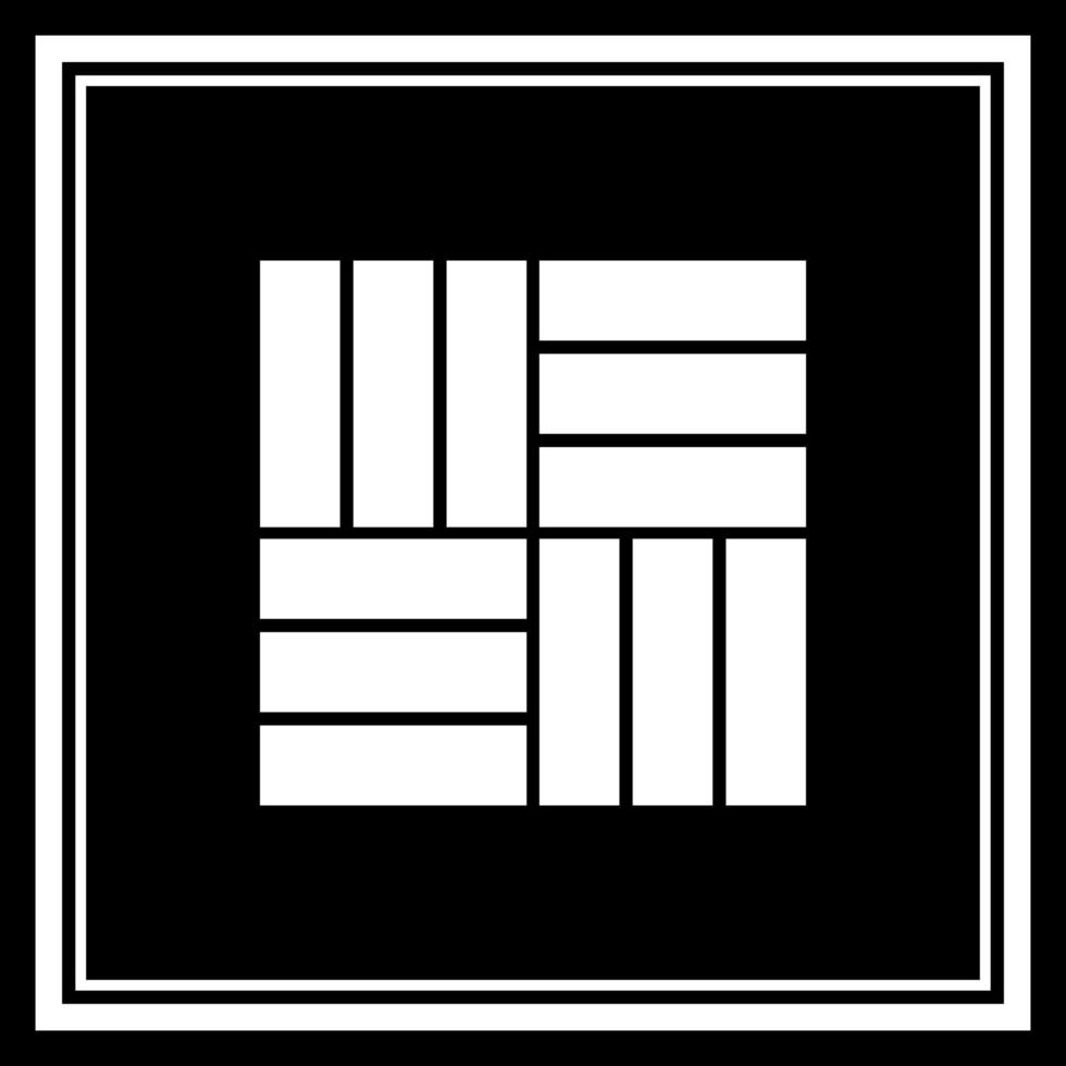 Woven logo. Simple design with white logo on black background vector