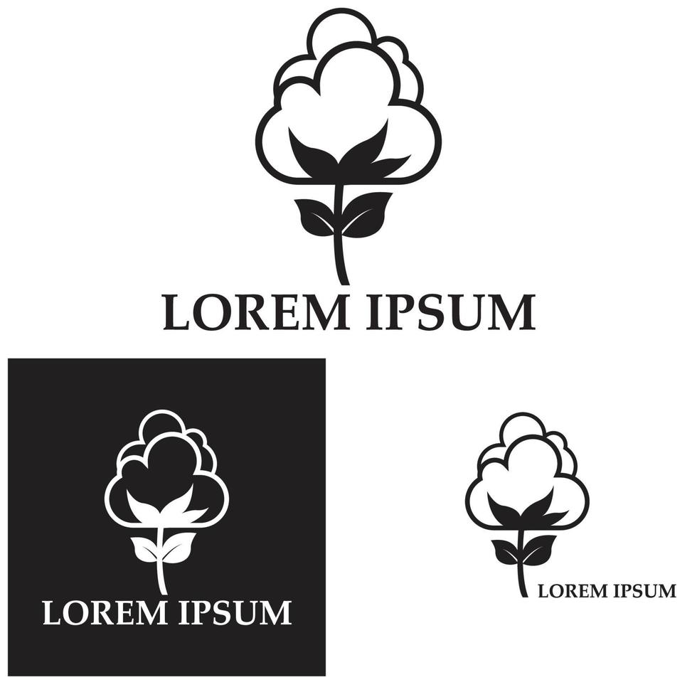 Cotton logo illustration vector design