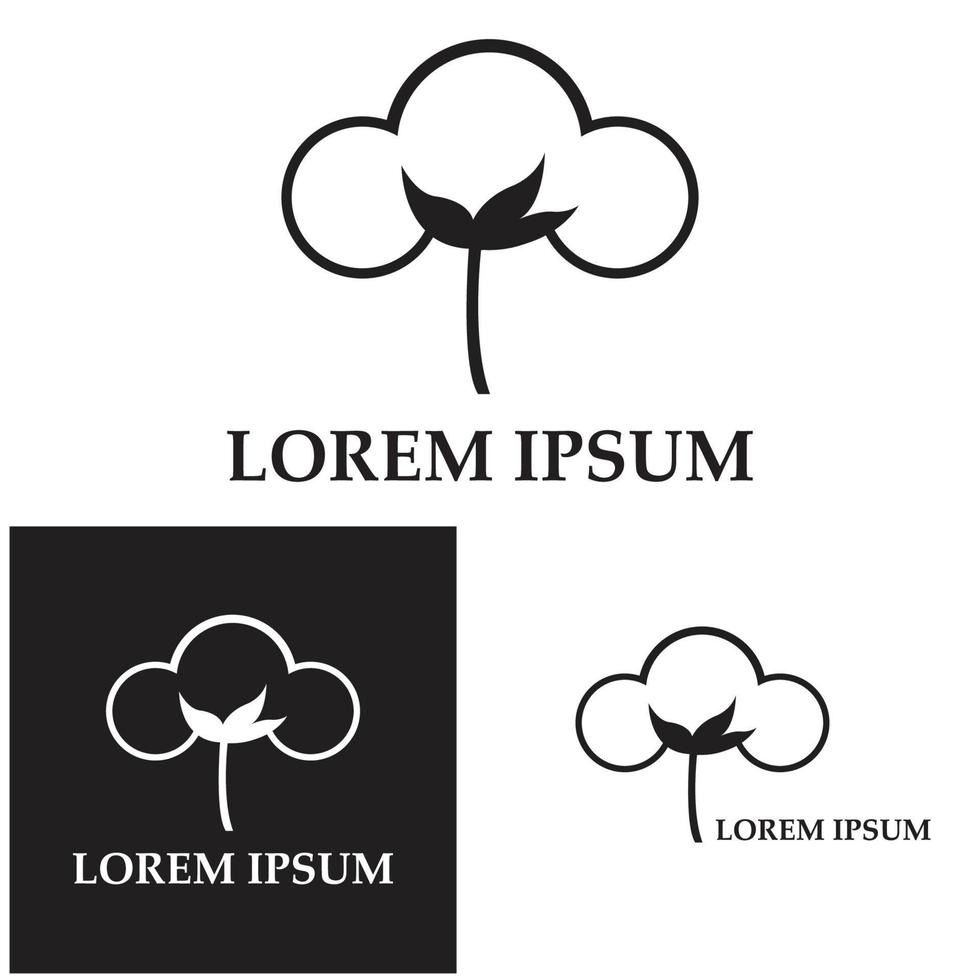 Cotton logo illustration vector design