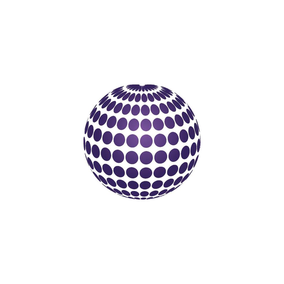 3D digital globe logo design. icon vector illustration. This logo is suitable for global company  world technologies and media and publicity agencies
