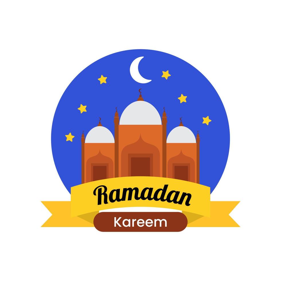 Ramadan Kareem Illustration Design vector