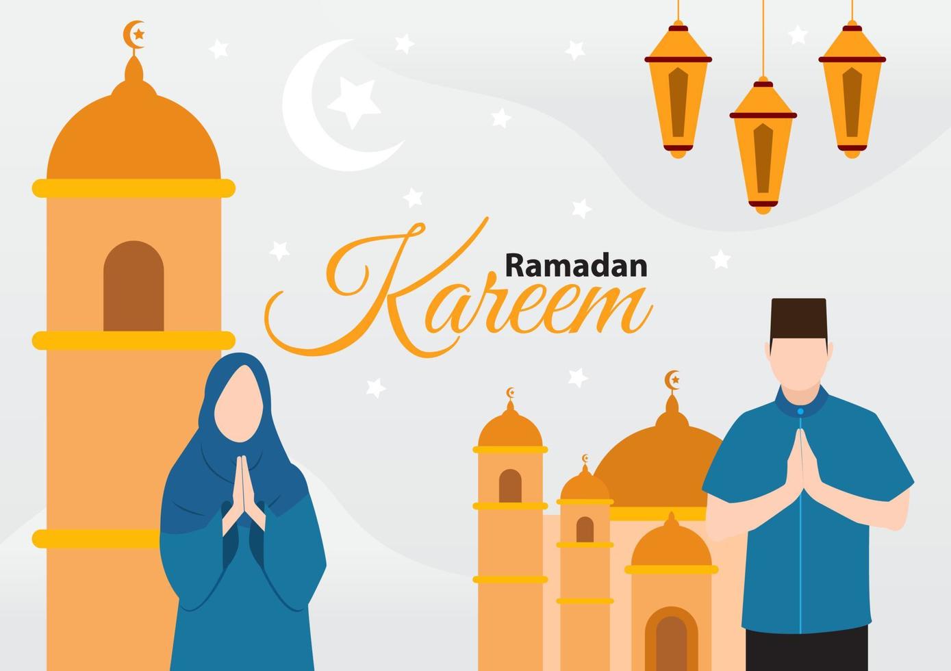 Ramadan Kareem Background Design vector