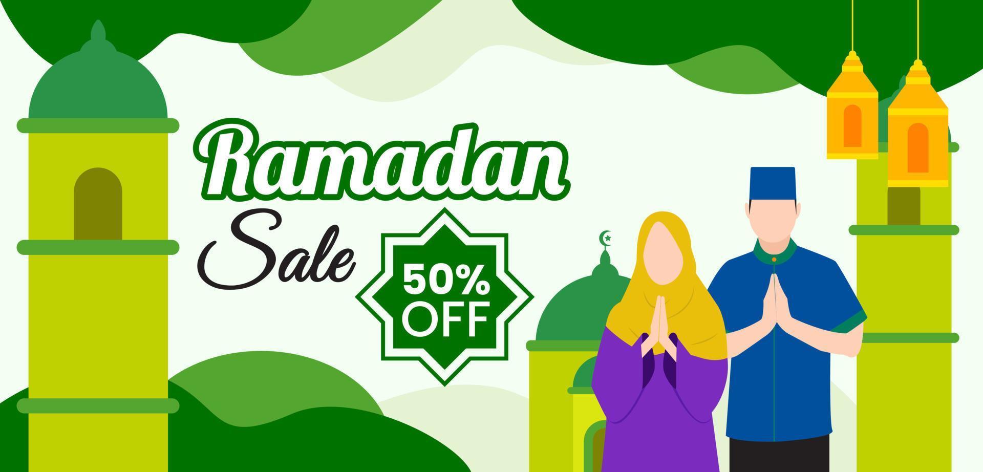 Ramadan Sale Background Design Best for Banner vector