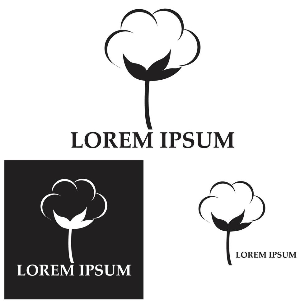 Cotton logo illustration vector design
