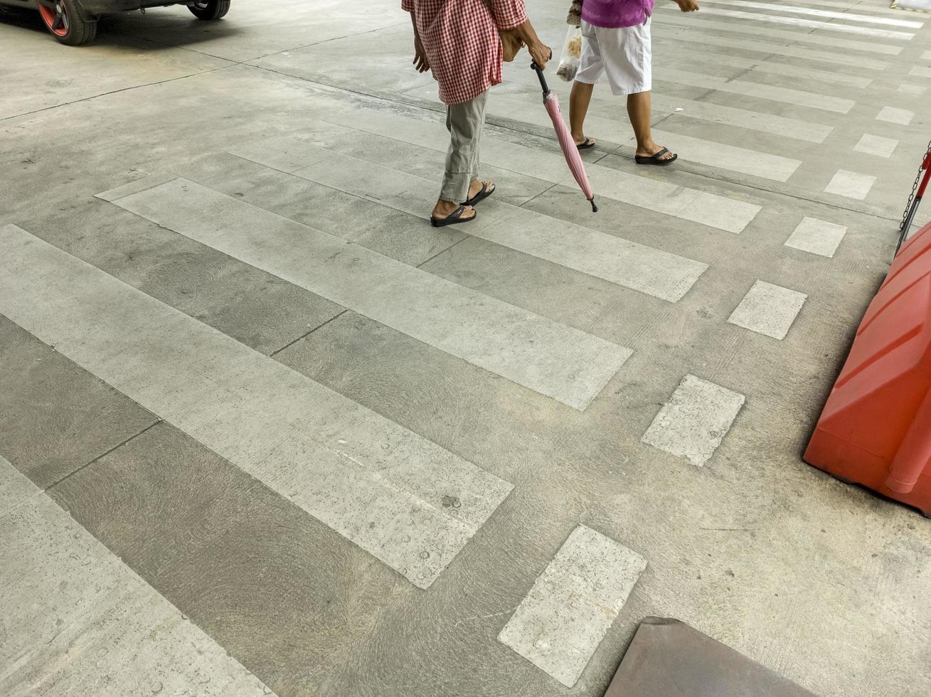 Crosswalk in the community area photo