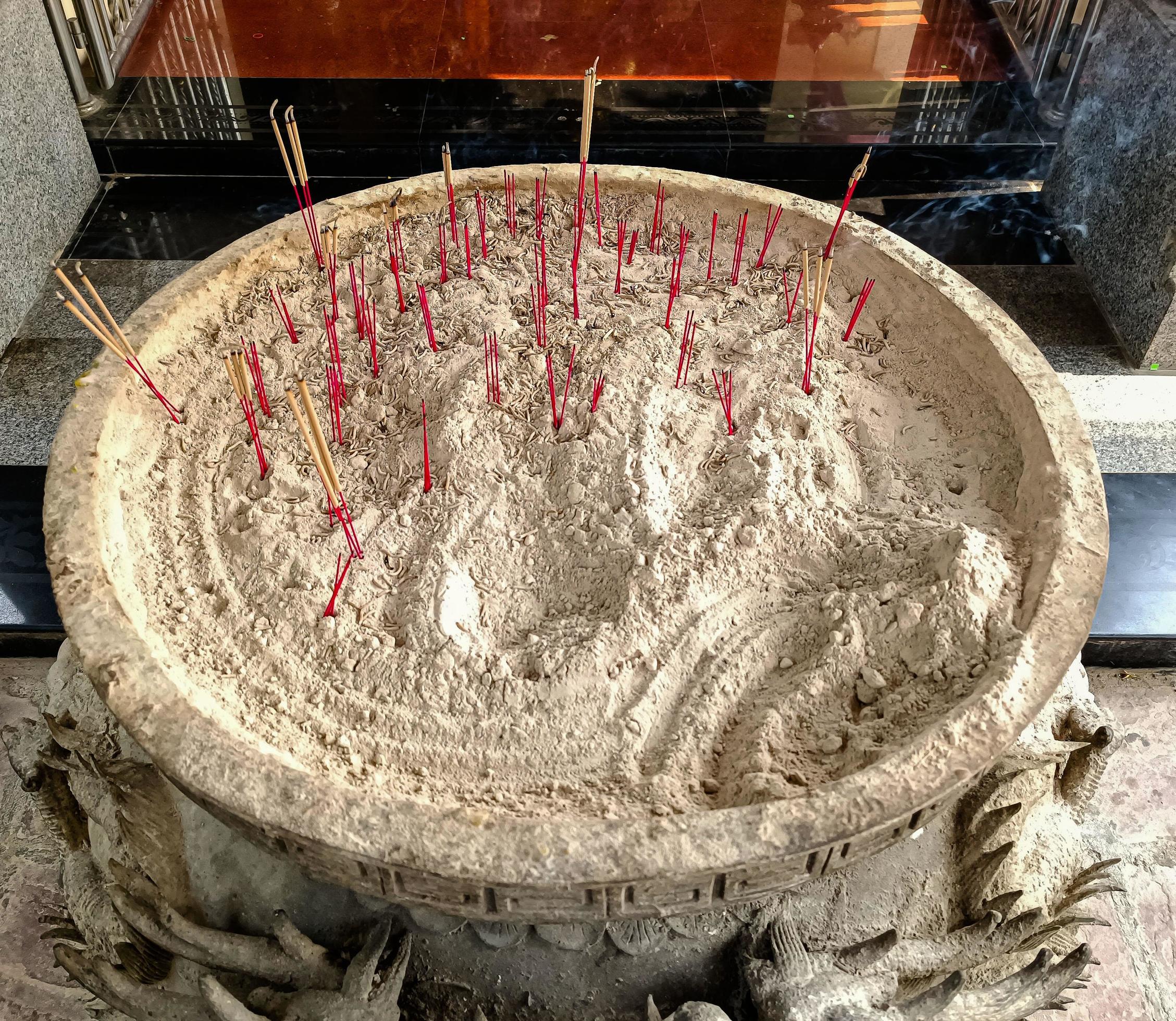 Incense burner for performing Buddhist rituals 6648030 Stock Photo at