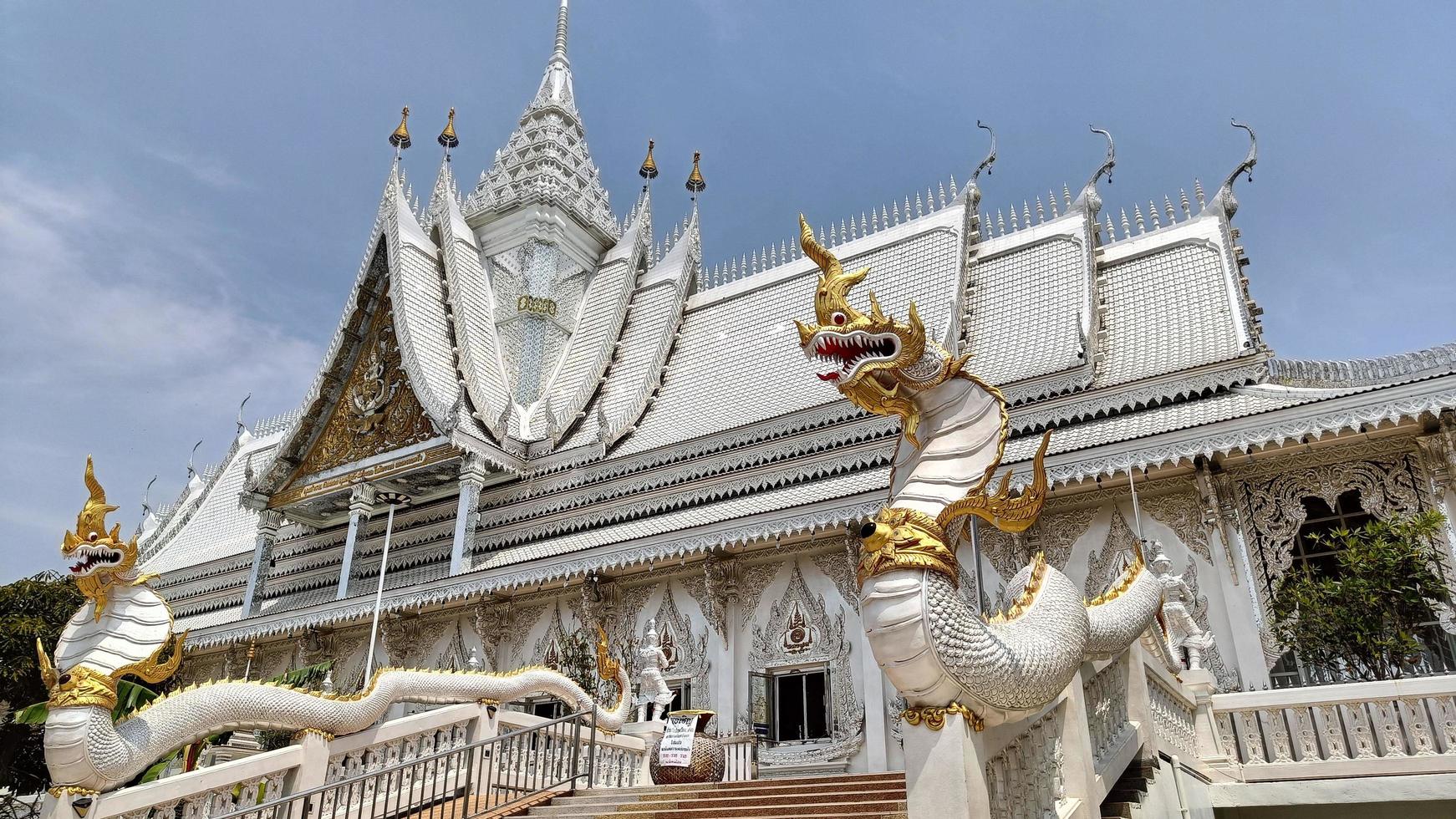 White Church Naga at the entrance photo