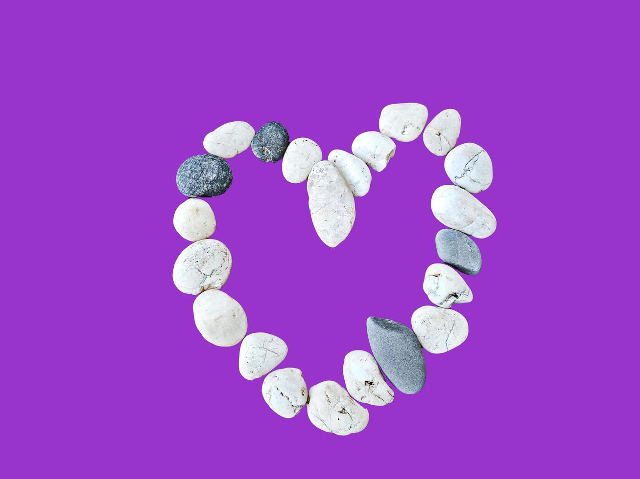 Love Heart Shaped Stone on Valentine's Day photo