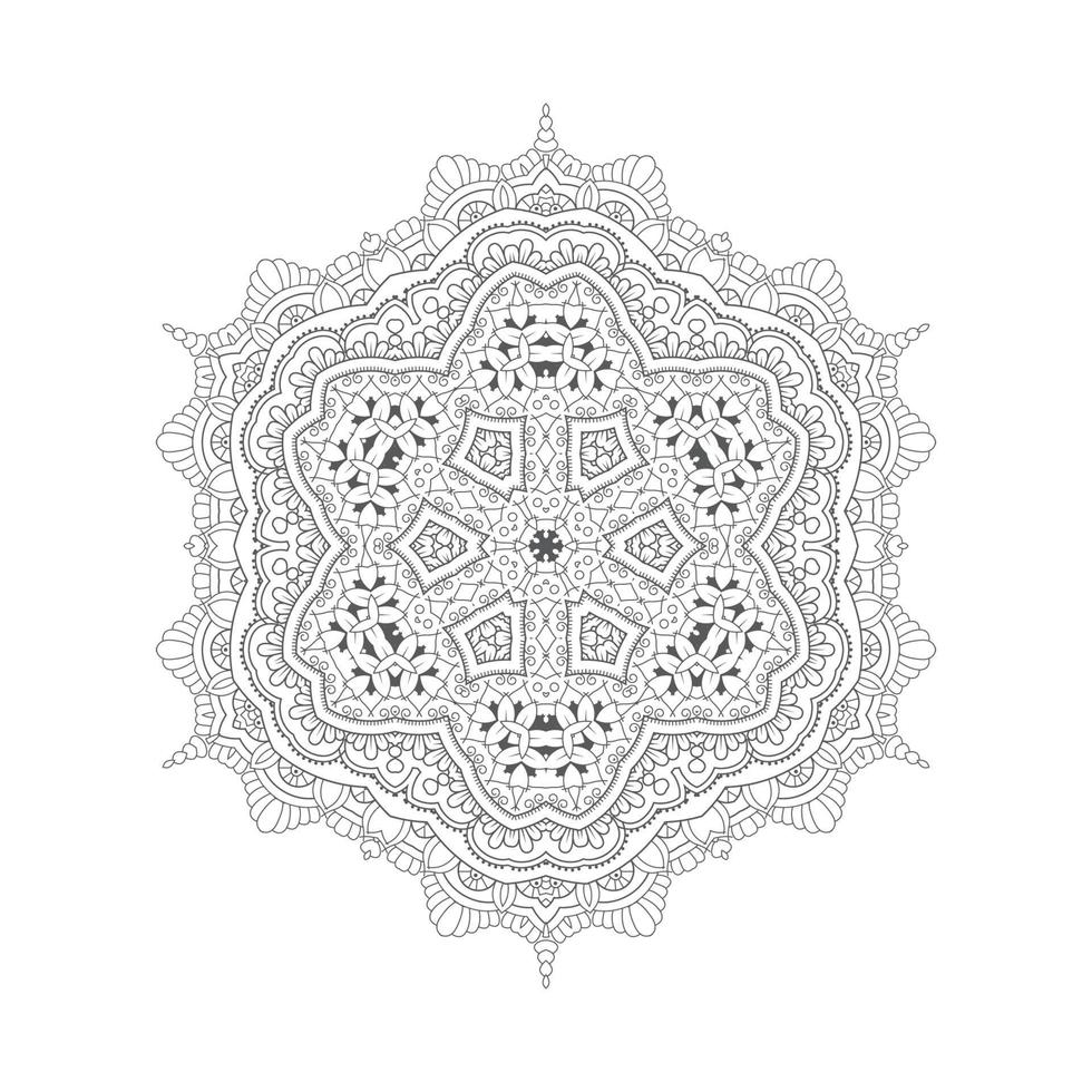 vector de mandala para un hermoso diseño