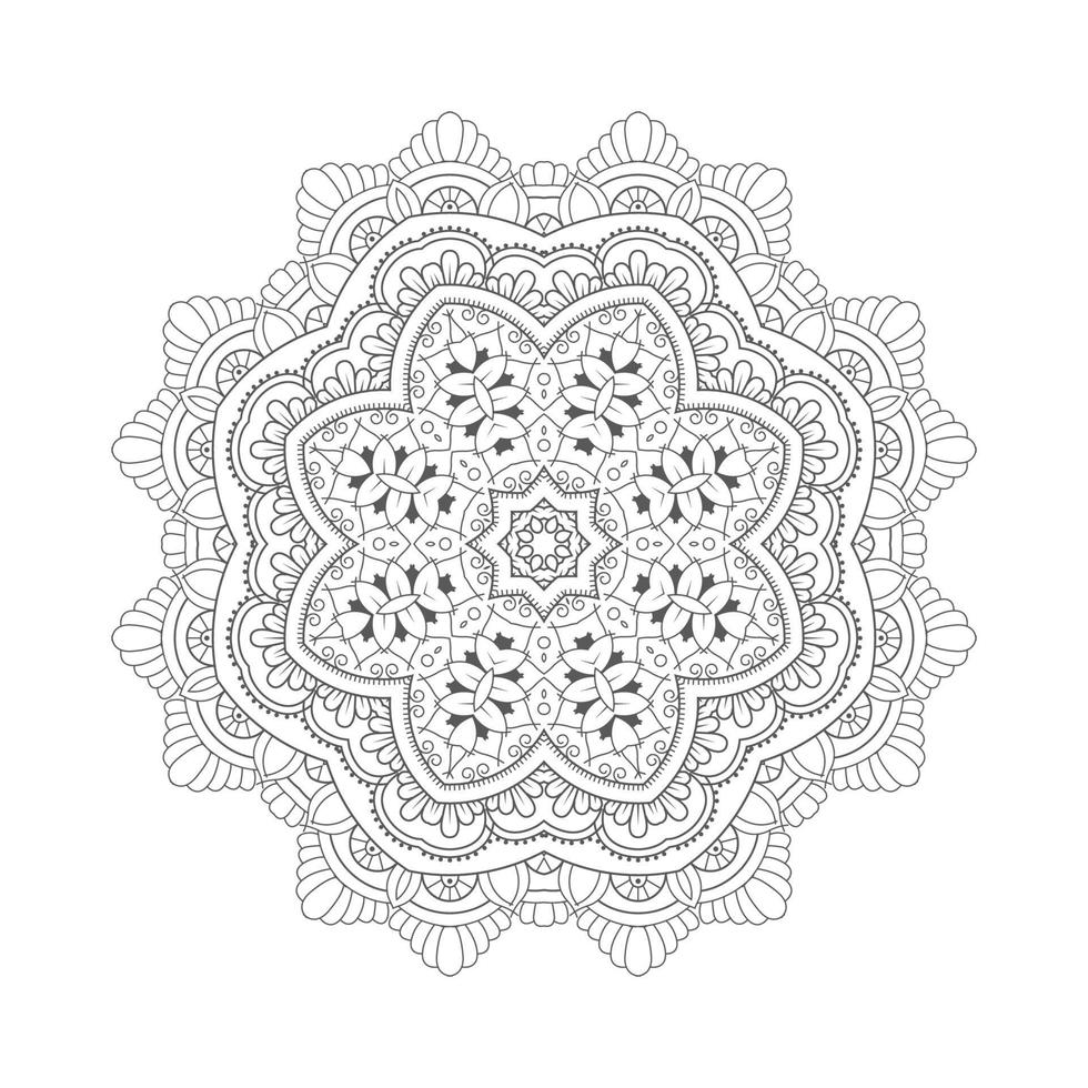 vector de mandala para un hermoso diseño