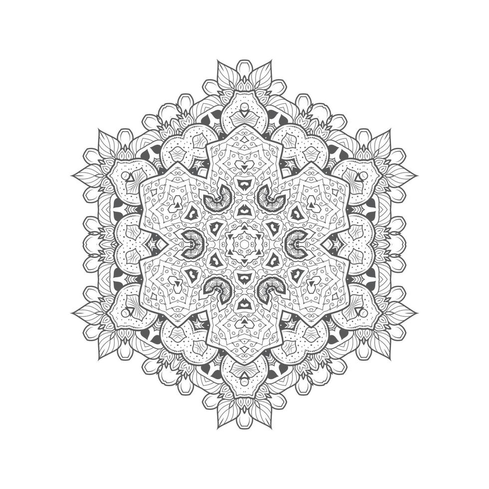 hermoso vector de mandala para el diseño