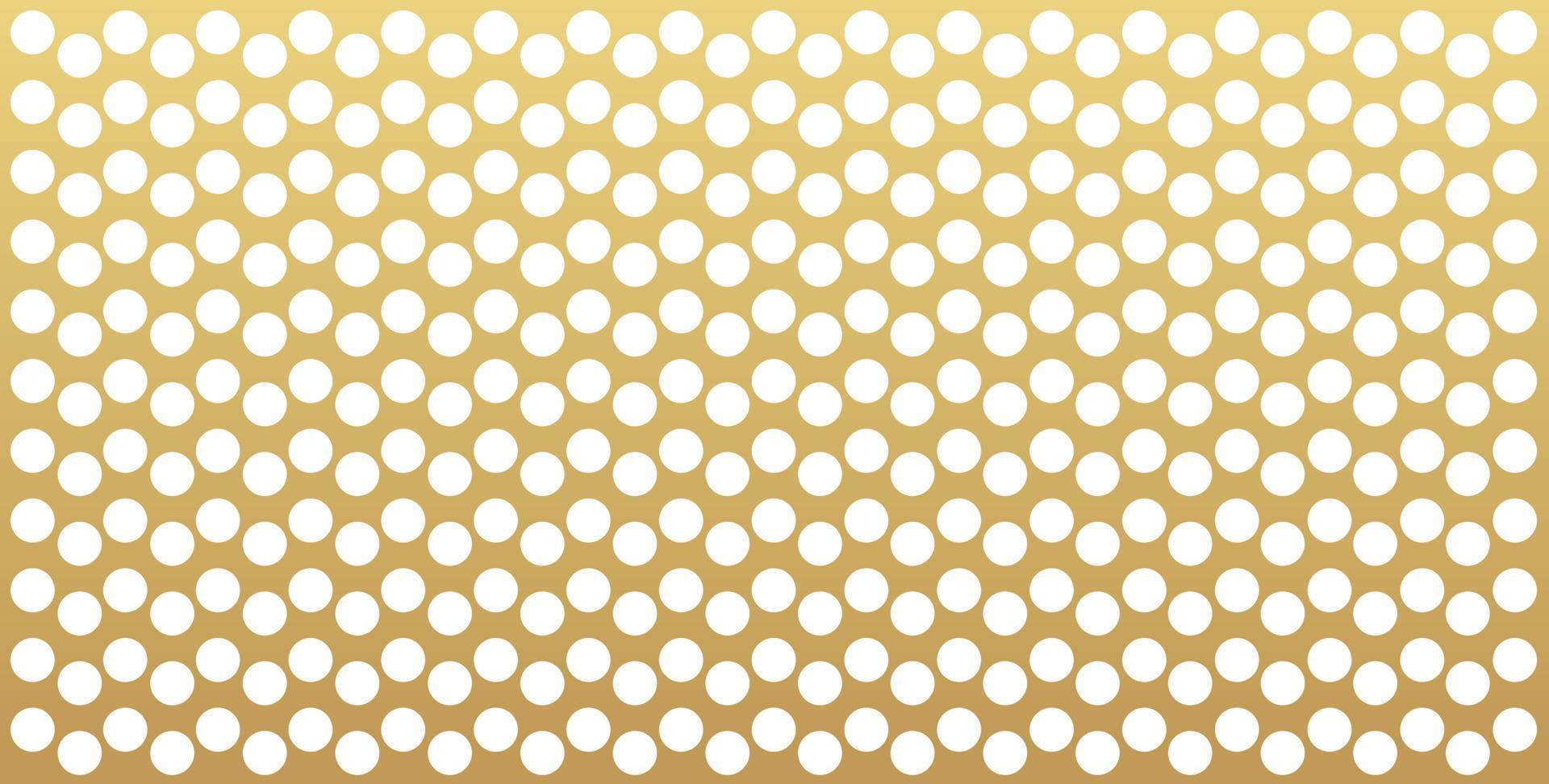 Gold polka dots pattern, colorful holiday background - vector abstract background
