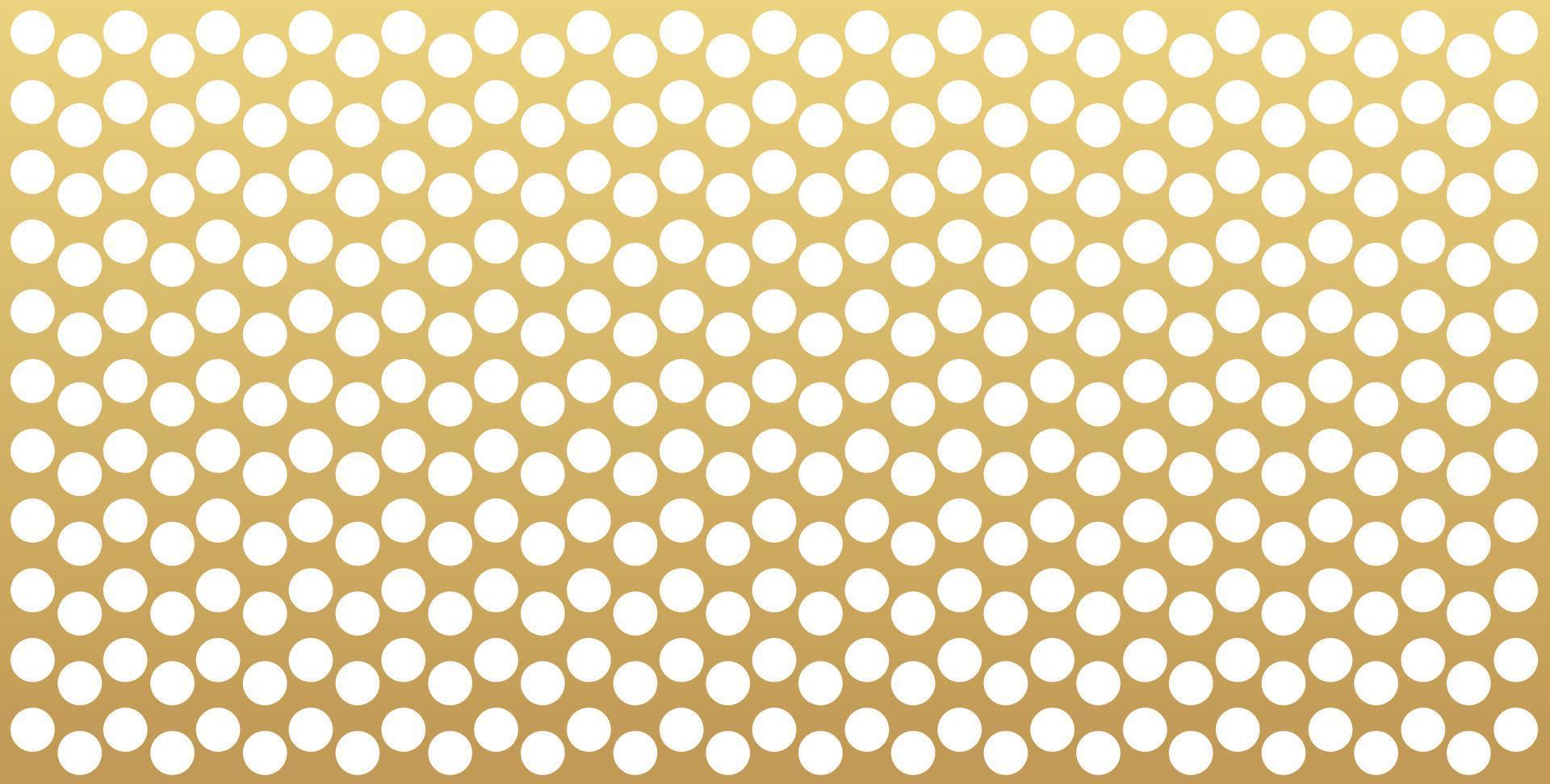 Gold polka dots pattern, colorful holiday background - vector abstract background