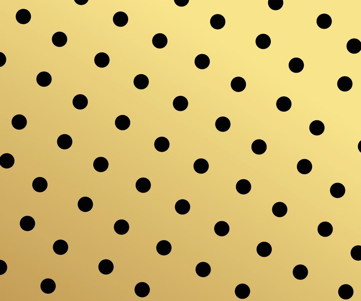 Gold polka dots pattern, colorful holiday background - vector abstract background