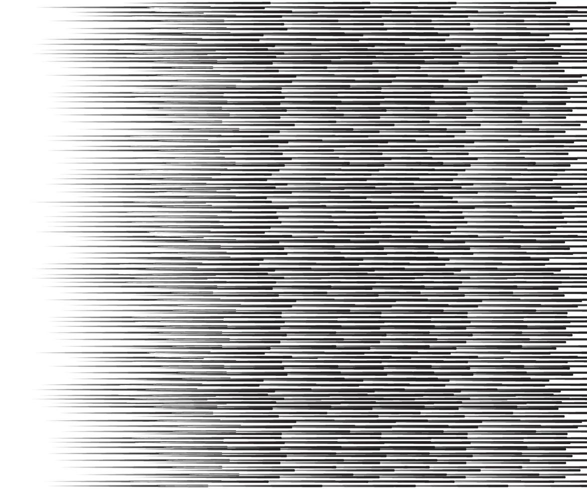 Speed lines Flying particles Seamless pattern, Fight stamp Manga graphic texture, Comic book speed horizontal lines on white background vector