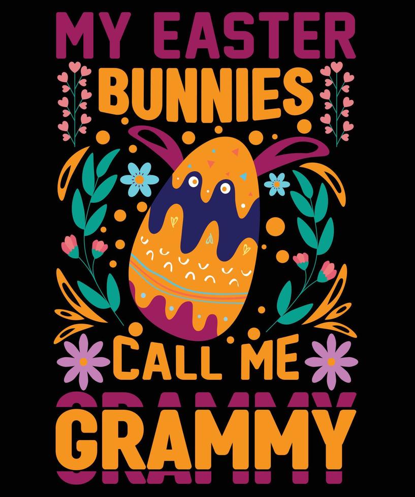 Easter day t-shirt design vector