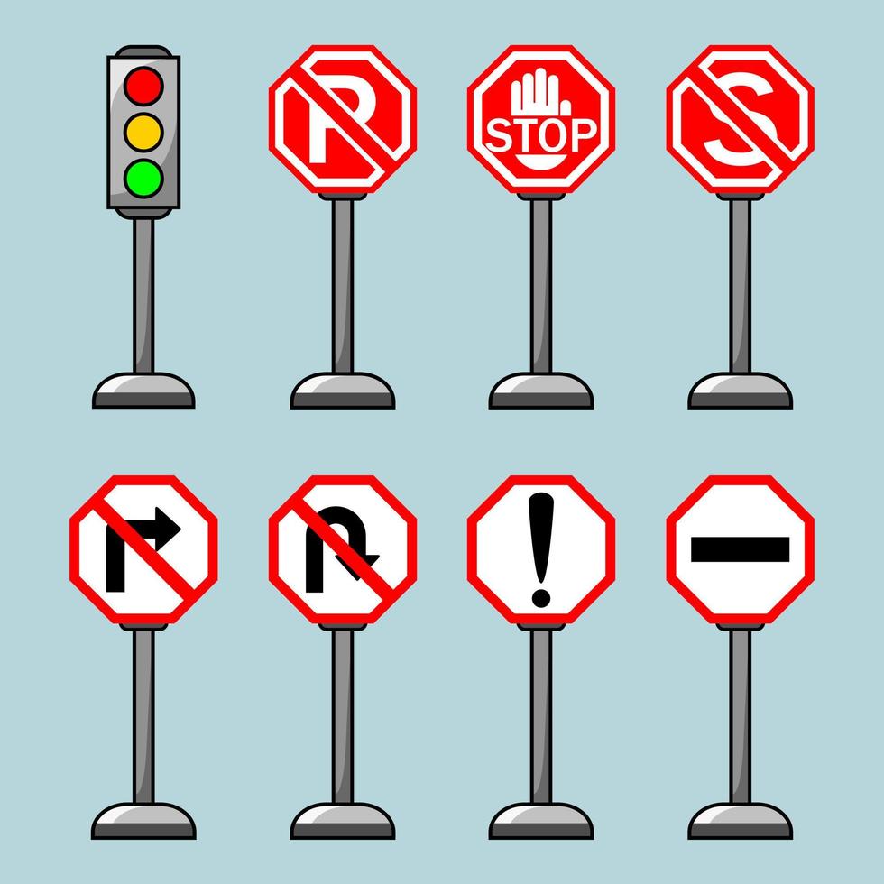 diseño de vector de icono de señal de tráfico