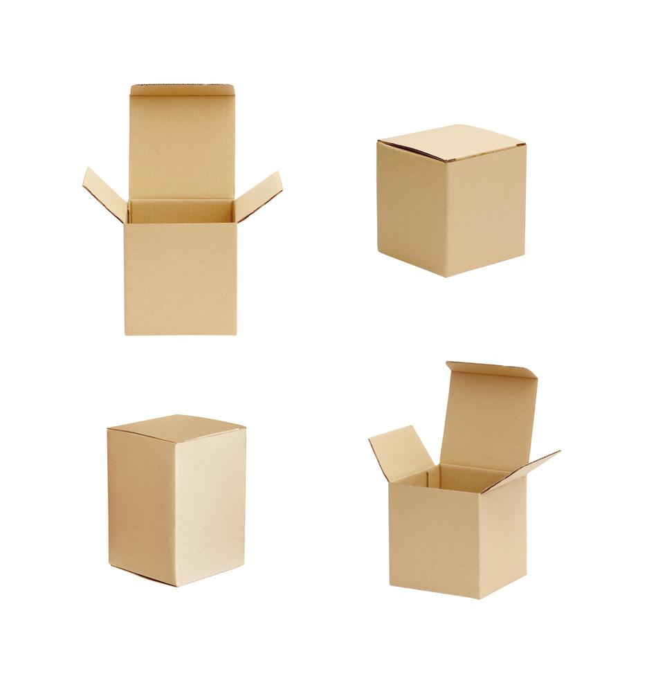 cardboard box isolated photo