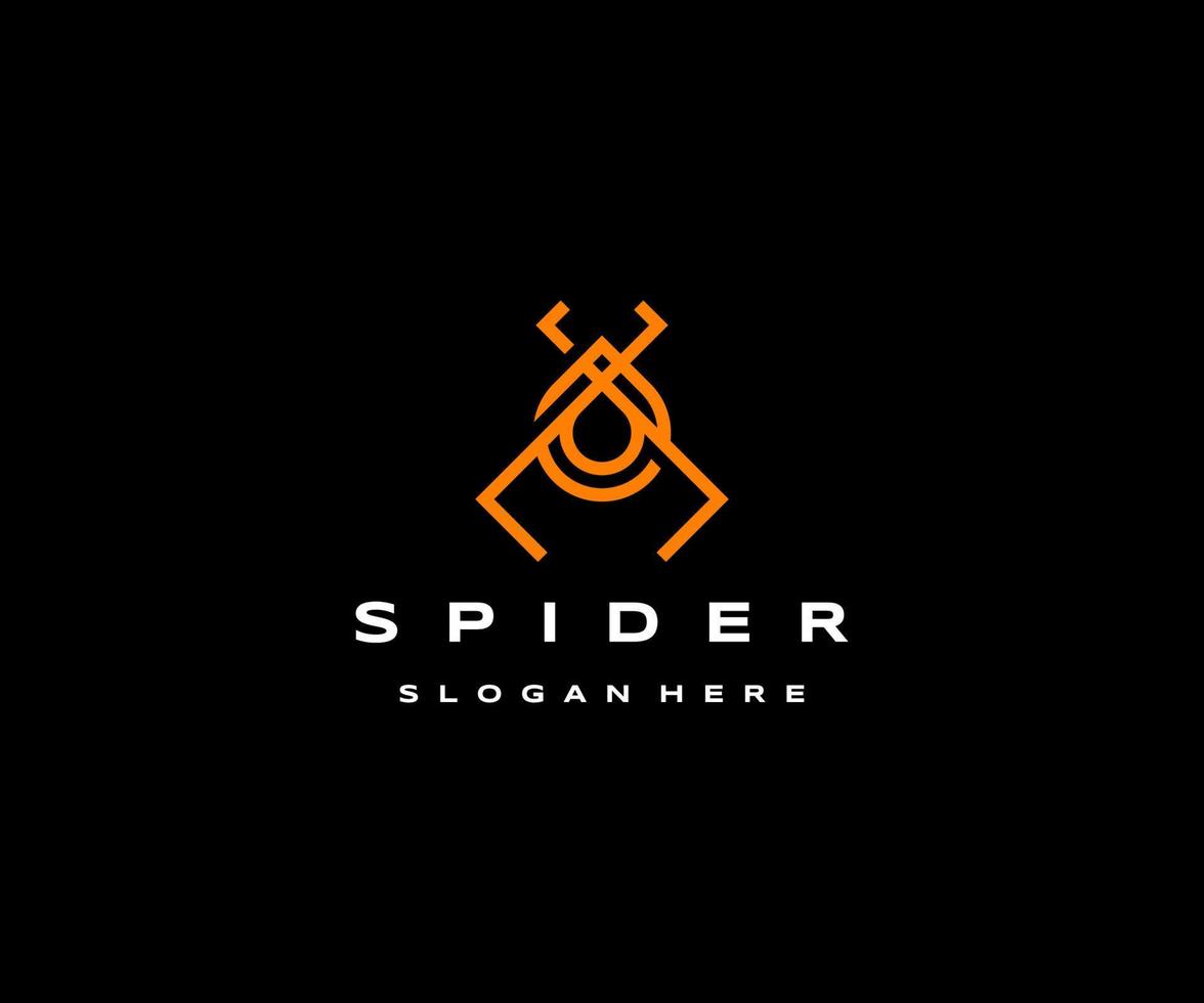 Spider logo icon design template vector