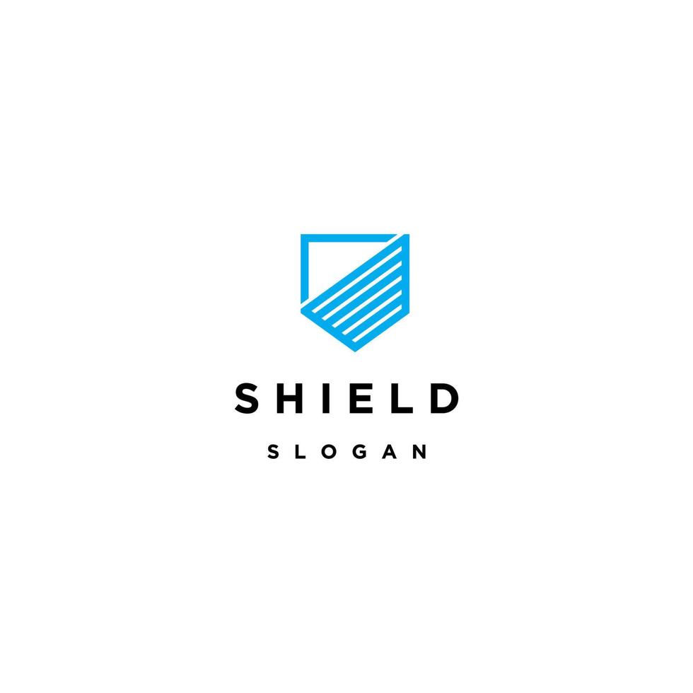 Abstract shield logo icon design template vector