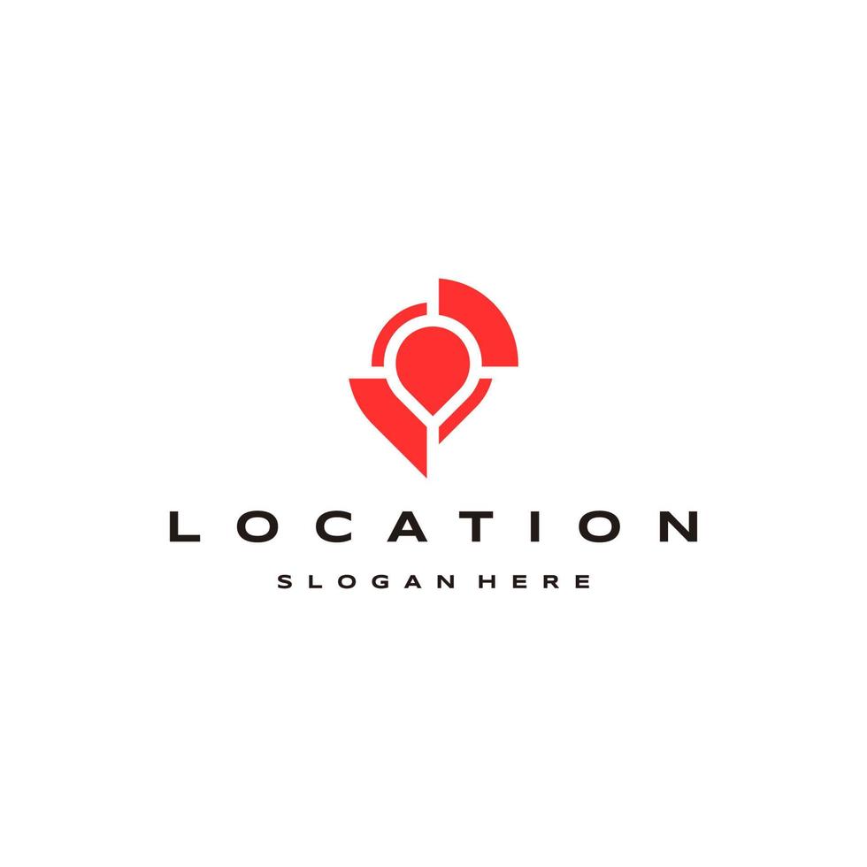 Point gps logo icon design template vector