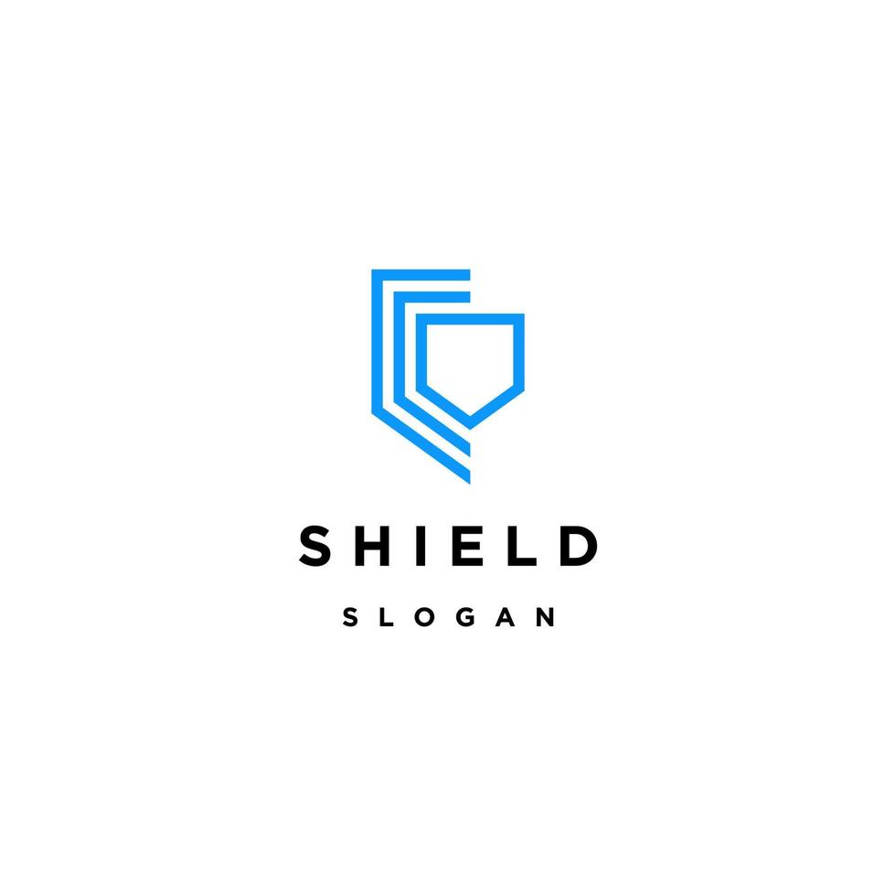 Shield logo icon design template vector