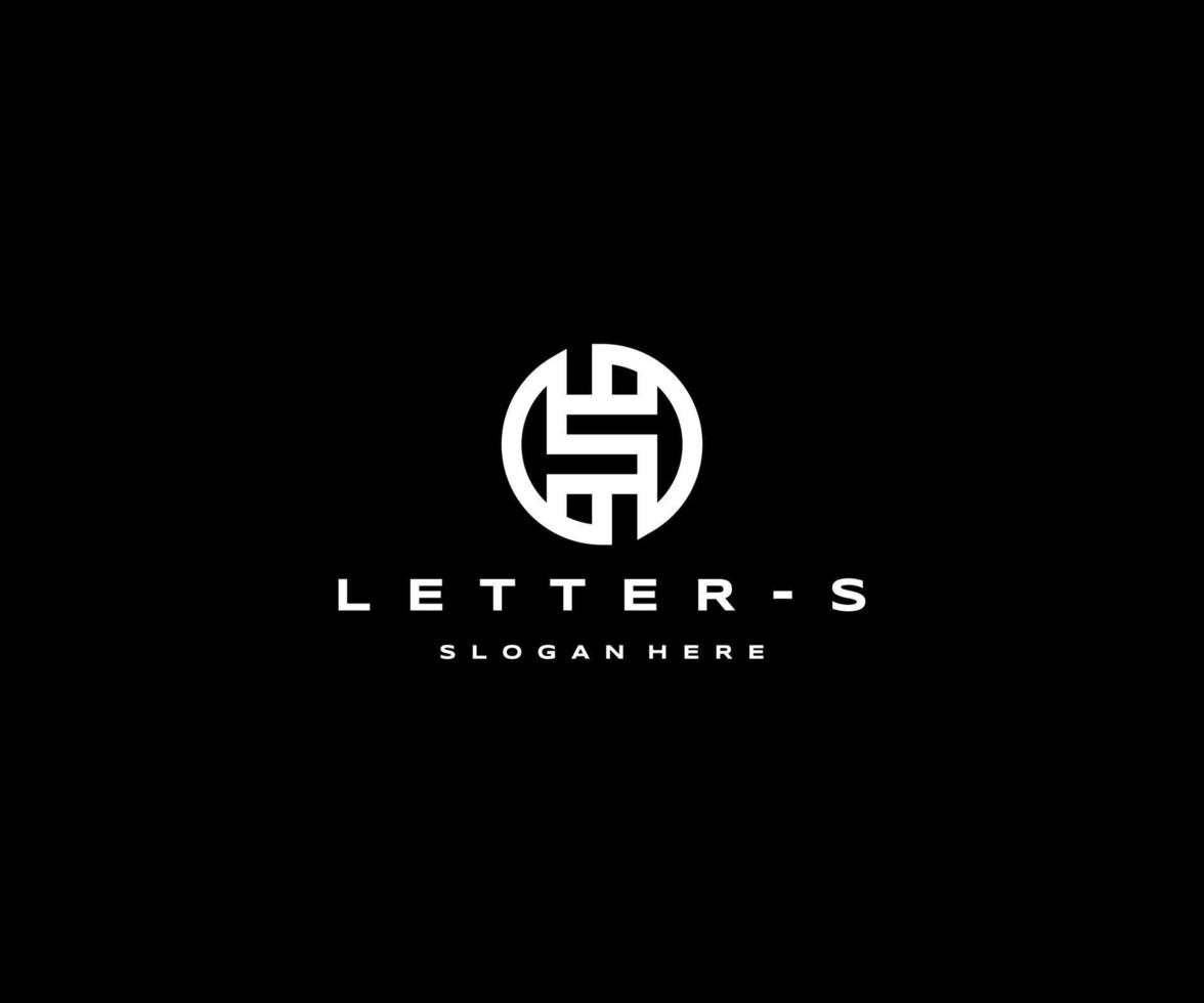 plantilla de diseño de icono de logotipo de letra s vector