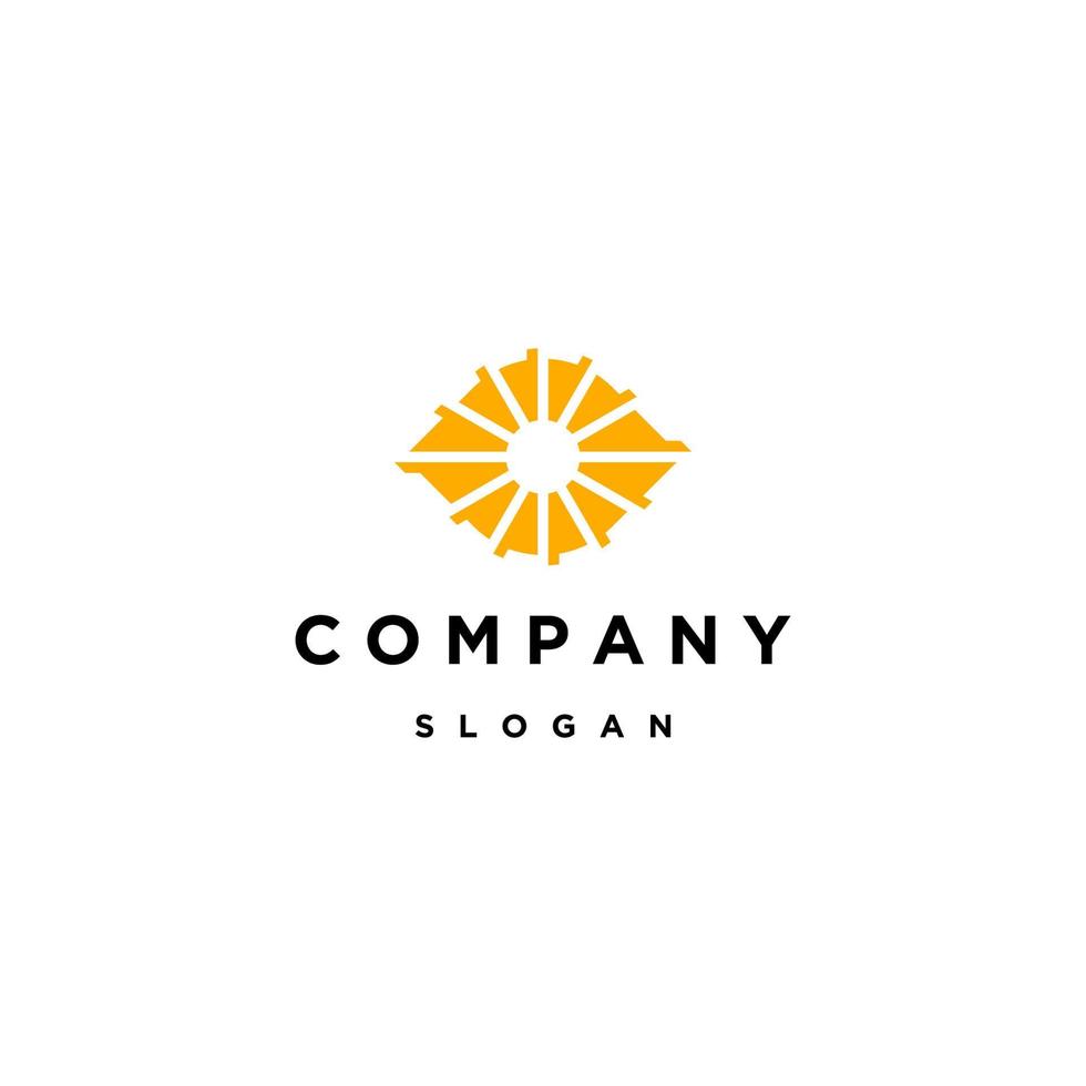 Abstract eye logo icon design template vector