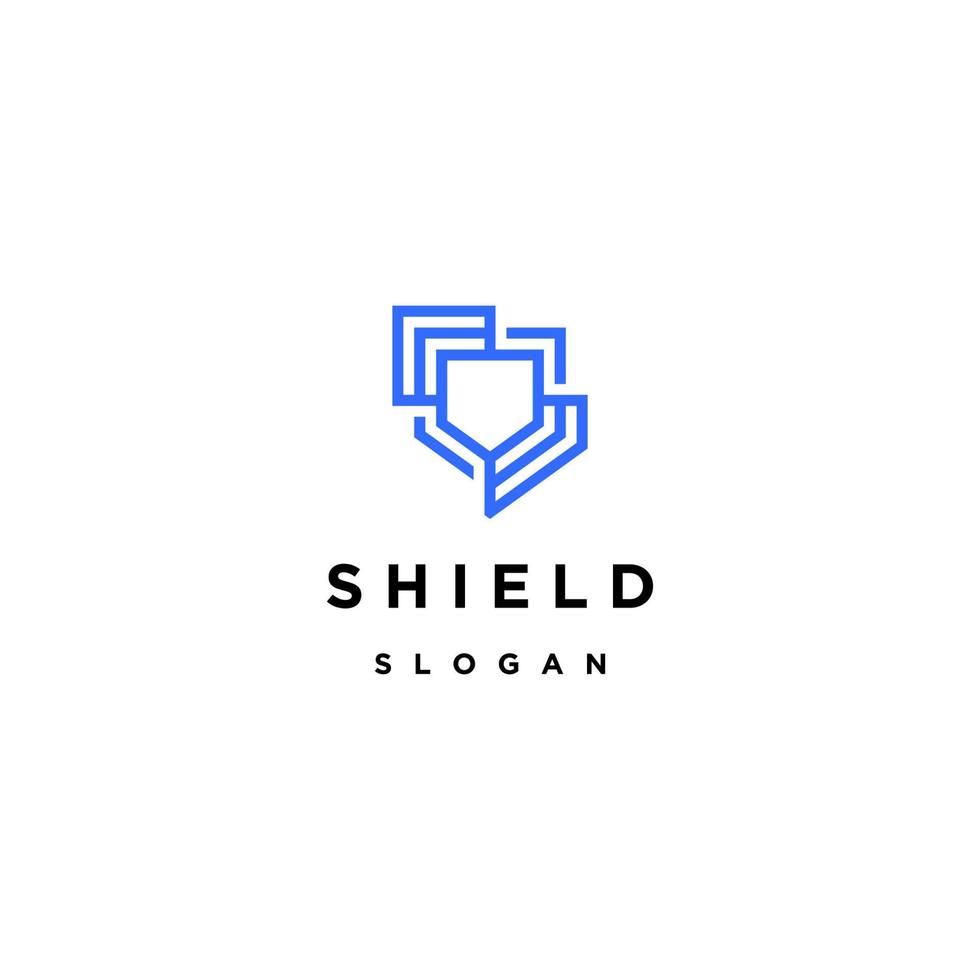 Shield logo icon design template vector