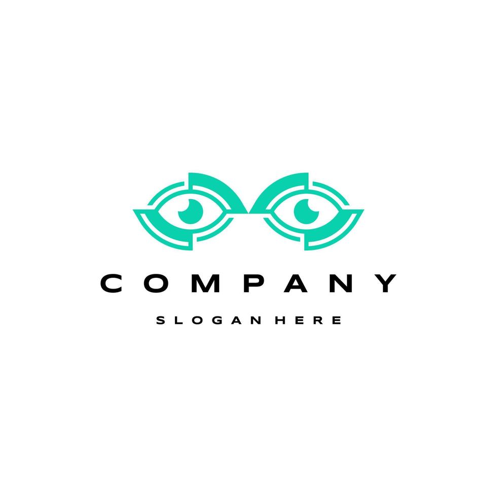 Abstract eye logo icon design template vector