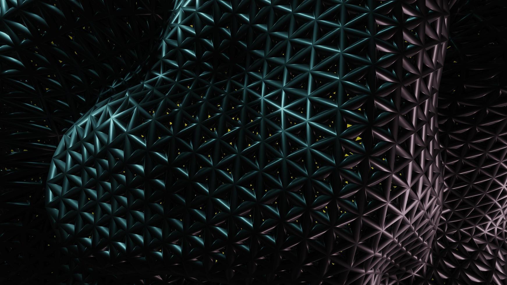 3D render, Abstract dark matter geometric pattern  background photo