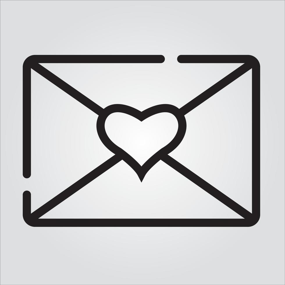 Isolated Envelope Outline Icon Unlimited Scalable Vector Graphics