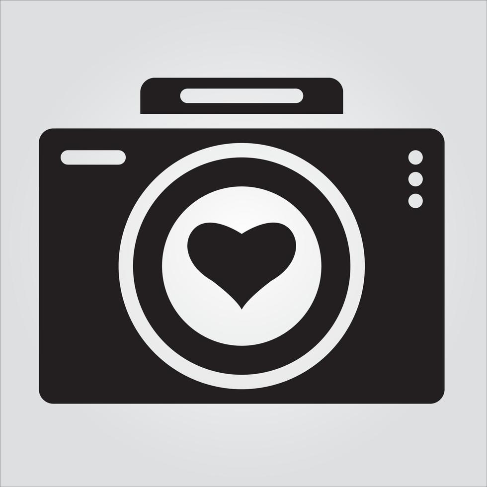 Isolated Photography of Love Glyph Icon Unlimited Scalable Vector Graphics