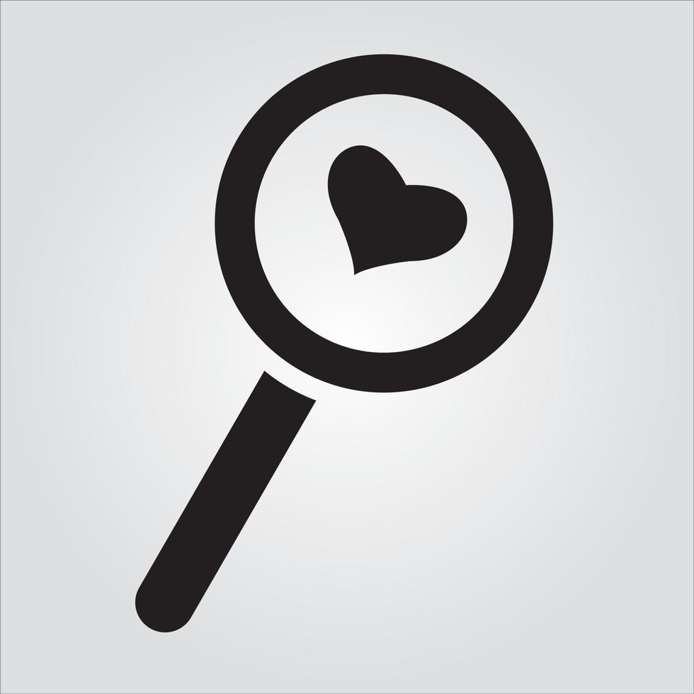 Isolated Find Love Glyph Icon Unlimited Scalable Vector Graphics
