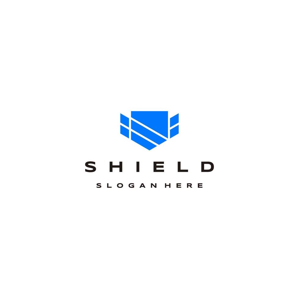 Shield wings logo icon design template vector