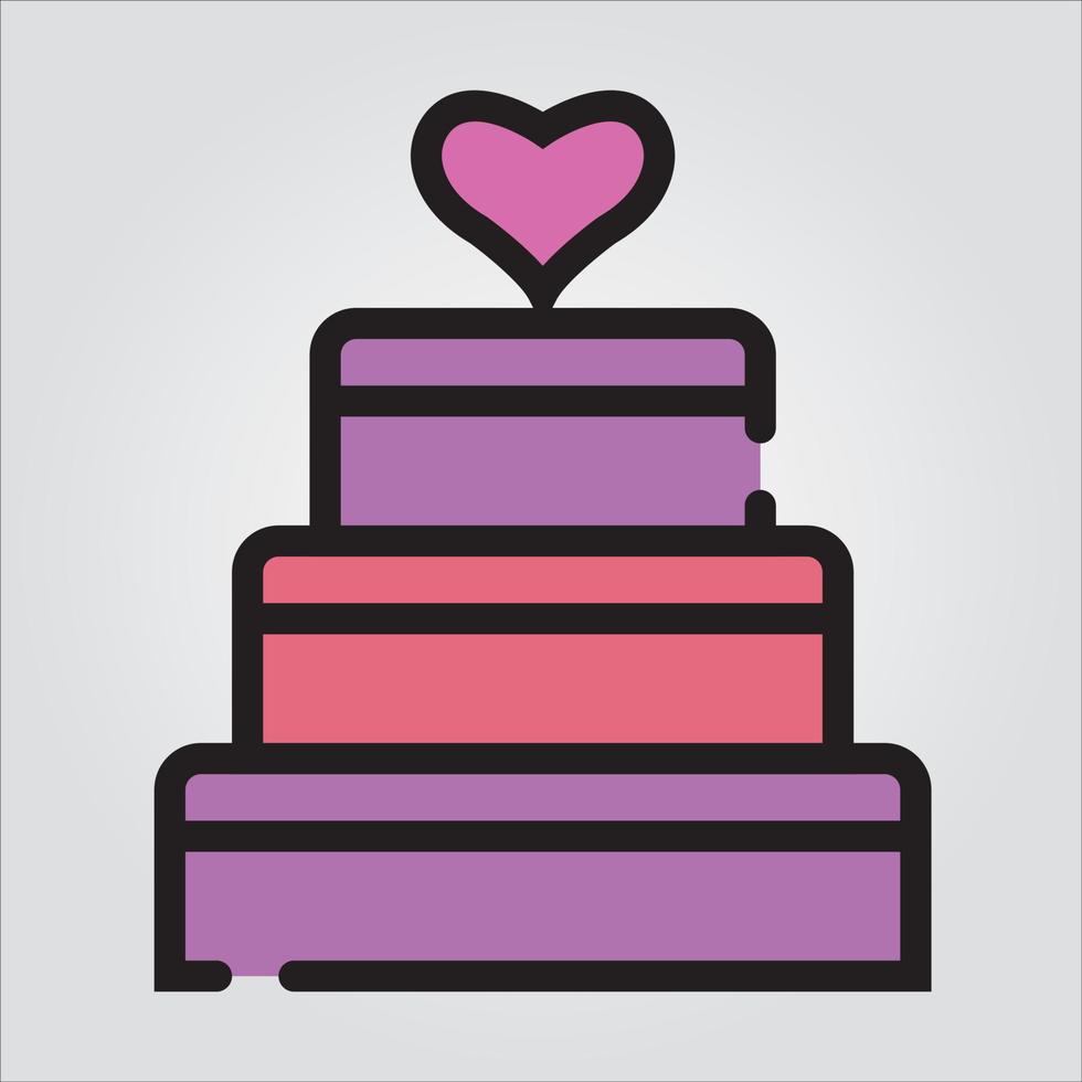 Isolated Wedding Cake Scalable Vector Graphics