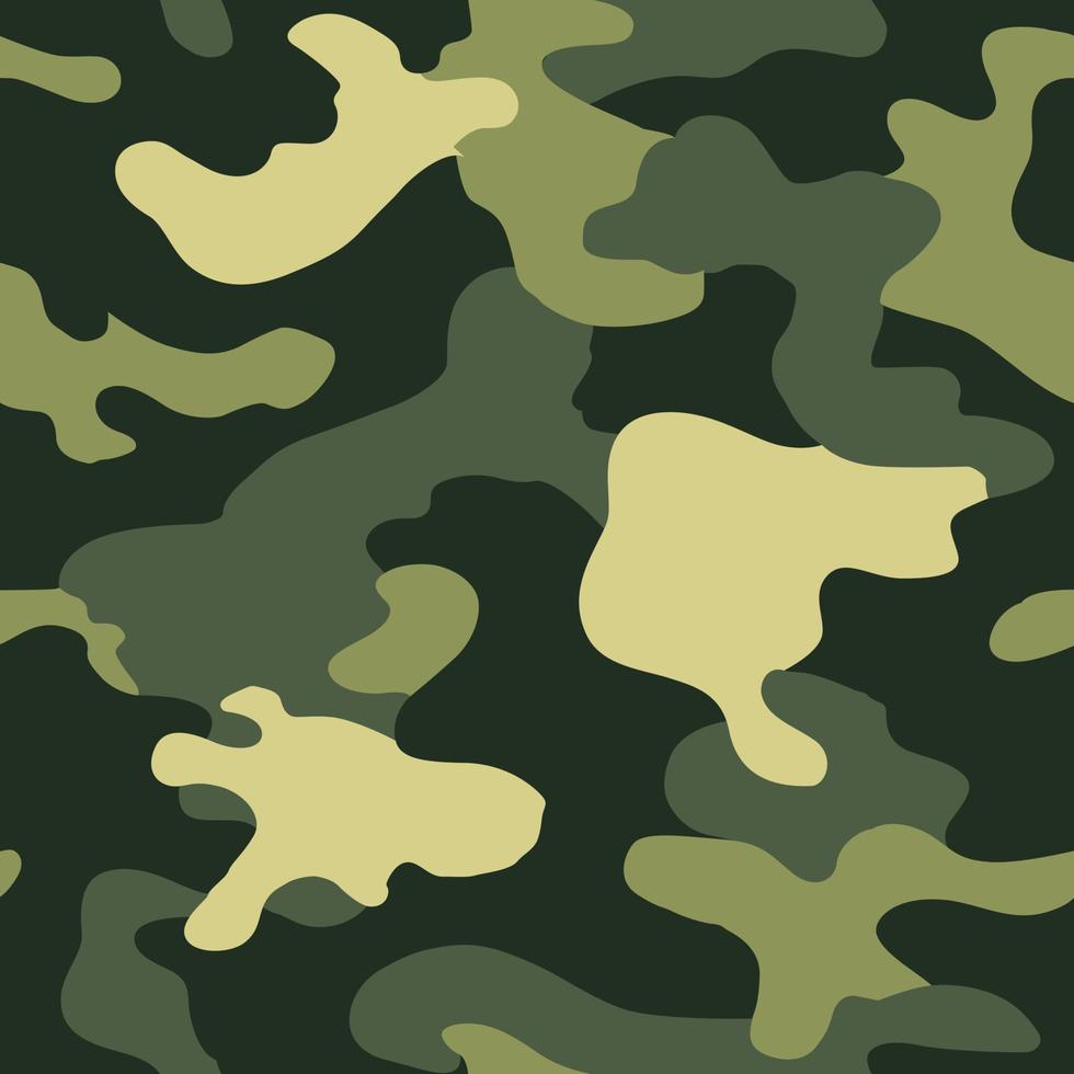 Texture military camouflage repeats seamless Vector Pattern For fabric, background, wallpaper and others. Classic clothing print. Abstract monochrome seamless Vector camouflage pattern.