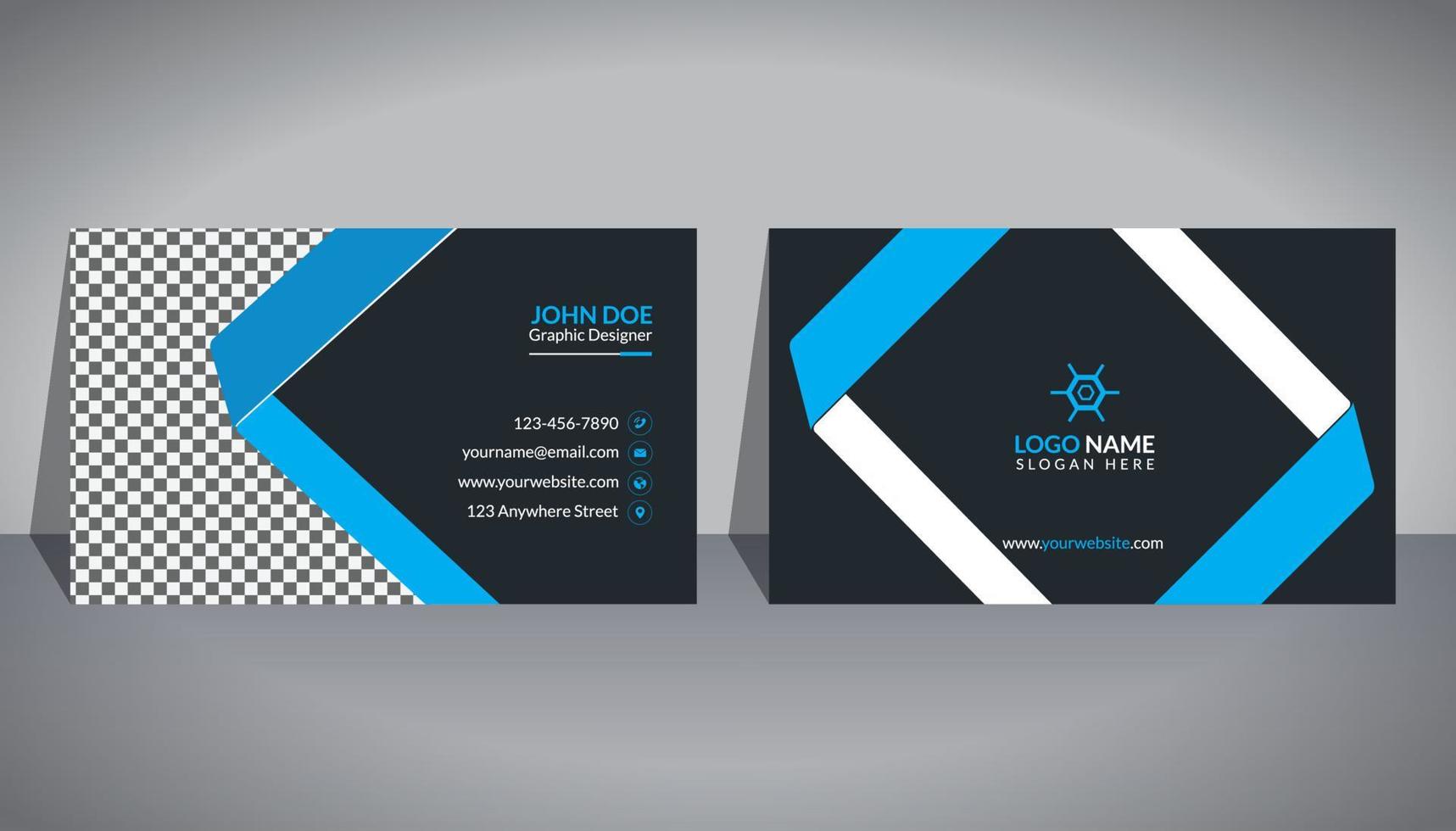 Business card design template vector