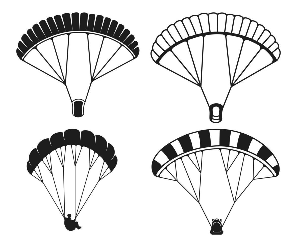 Paragliding Unique And Update Symbol Design vector