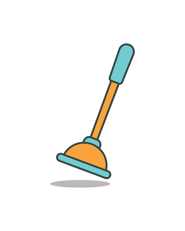Rubber Plunger Illustration Icon And Symbol Design vector