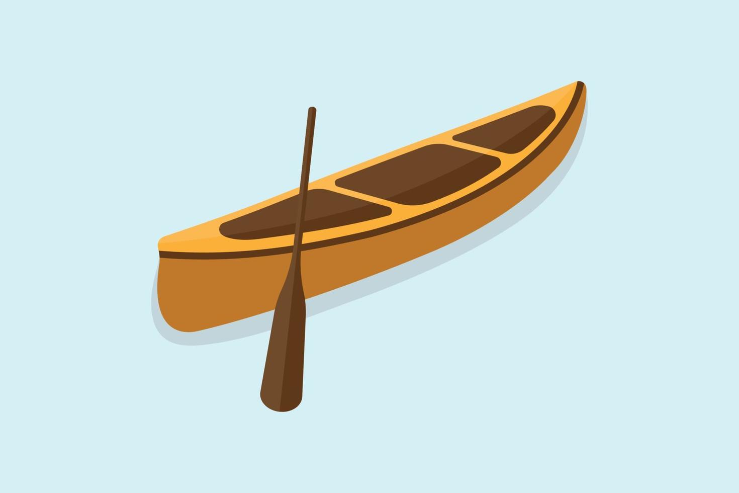 canoa ilustración y diseño vectorial vector