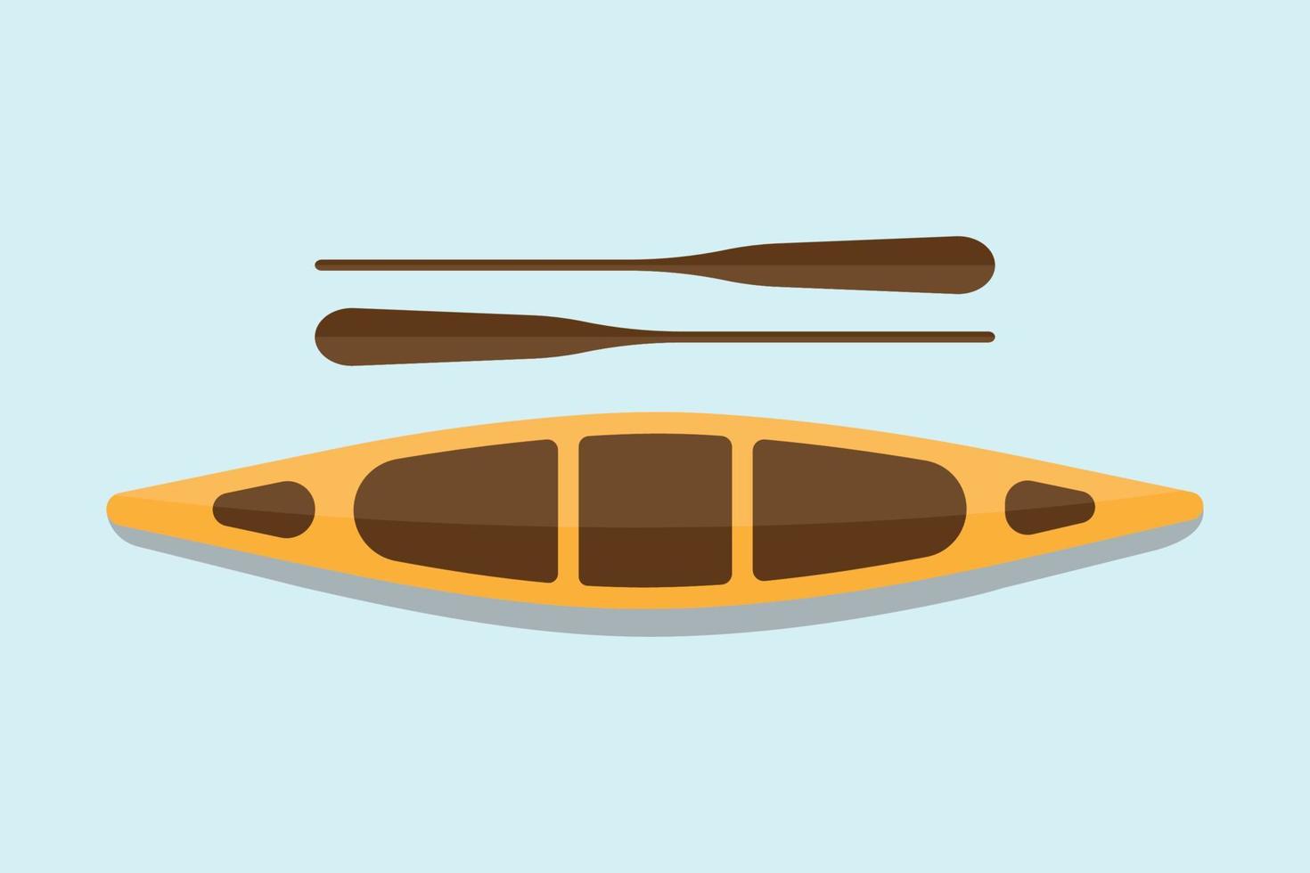 Canoe Illustration Modern Vector And Icon Design.