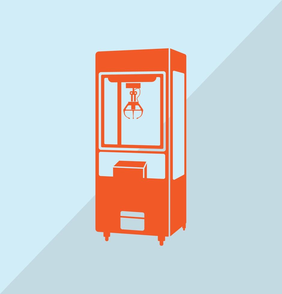 Crane Claw Machine Icon And symbol. vector