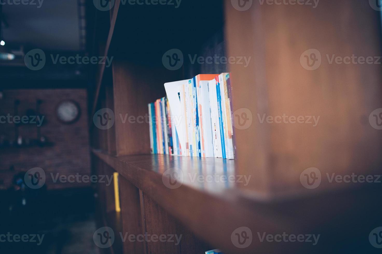 The library has many shelves. In the library with bookshelves. Educational Concepts photo