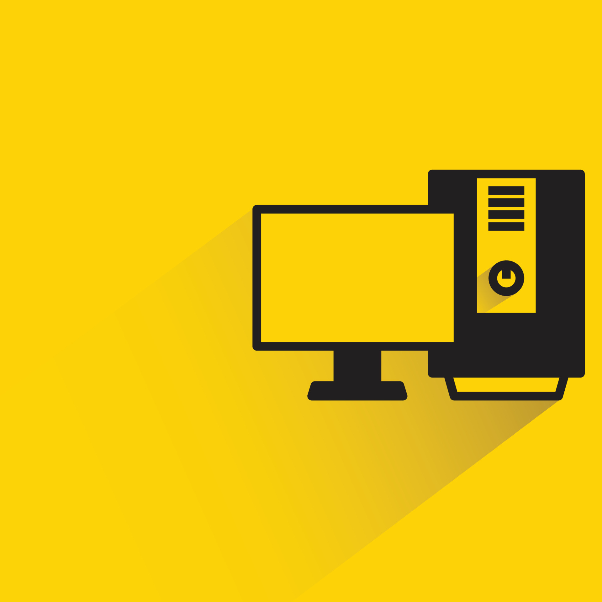 desktop computer vector illustration 6650936 Vector Art at Vecteezy