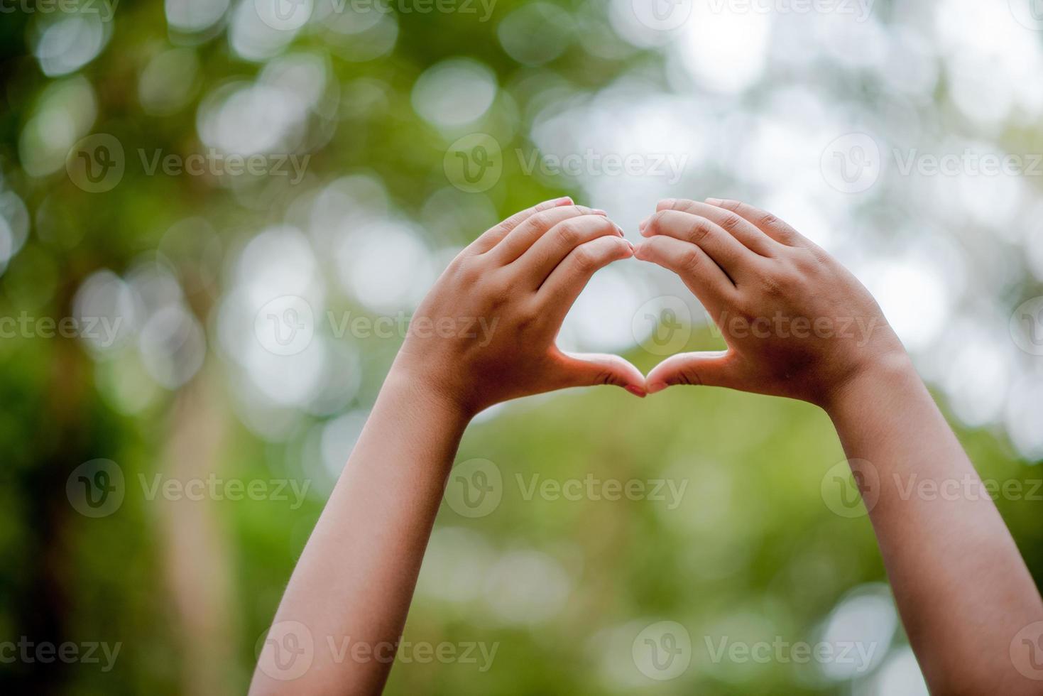 Hands and nature love Bright love Have to give each other Love and beauty in a natural way. photo