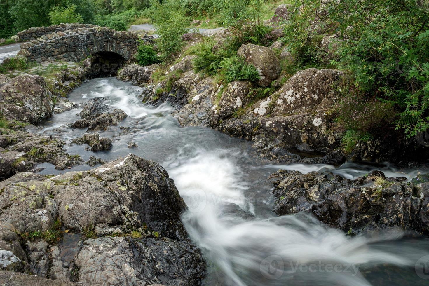 View of Ashness Bridge in the Lake District photo