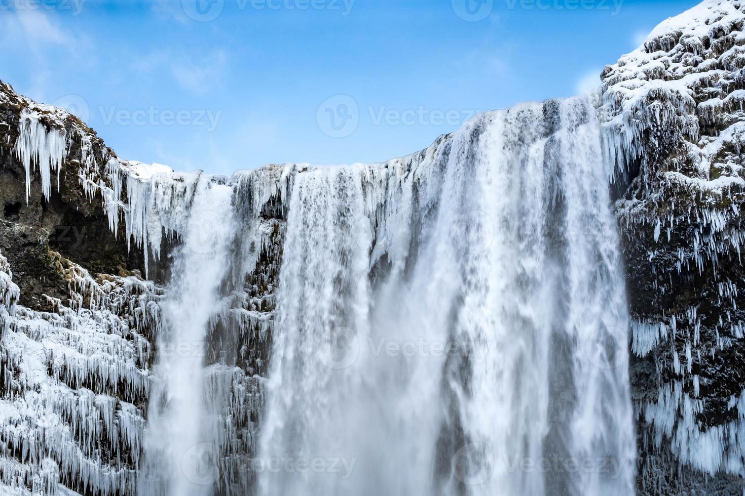 View of Skogafoss Waterfall in Winter 6652224 Stock Photo at Vecteezy
