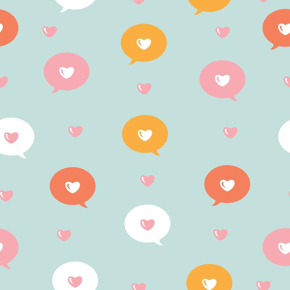 seamless patterns. icon love message. vector illustration