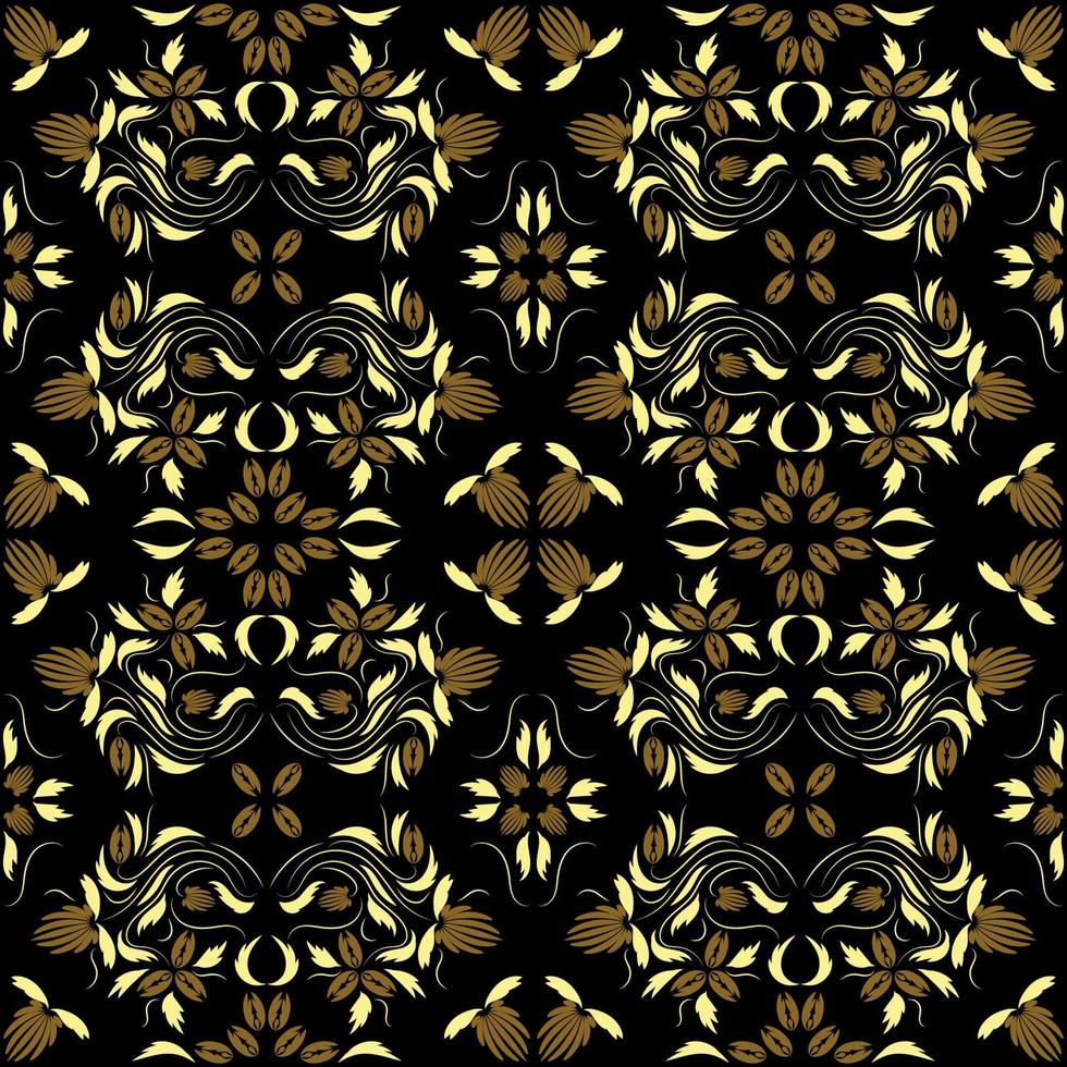 Folk flowers print Floral pattern Ethnic art vector